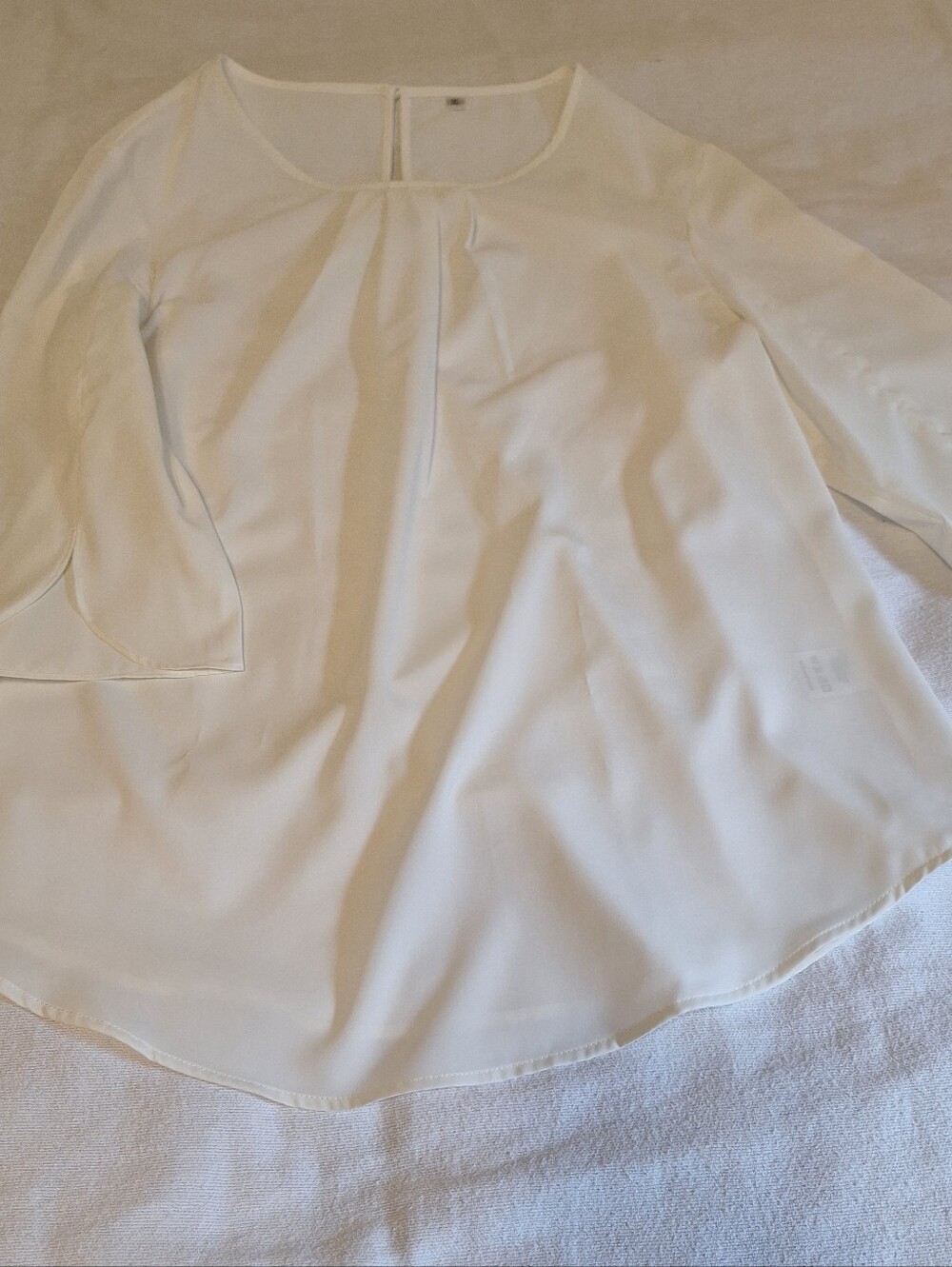Summer White Pull On Dress Top